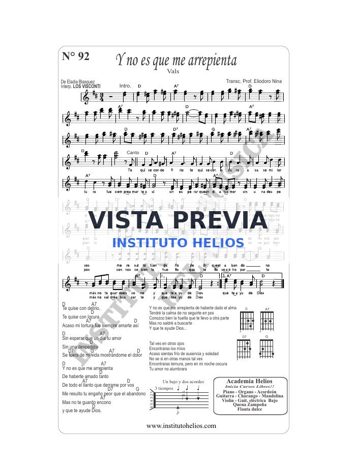 Vista previa de Y no es que arrepienta